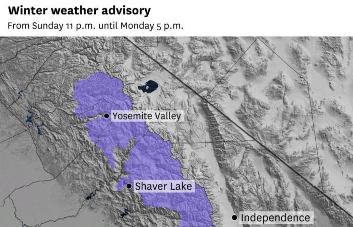 L'alerte
      météo
      hivernale
      la
      plus
      précoce
      depuis
      20
      ans
      est
      émise
      pour
      la
      Haute
      Sierra