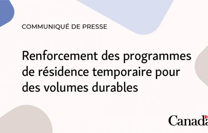 Renforcer les programmes de résidence temporaire pour des volumes durables