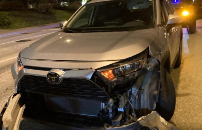 Accident à l’intersection des rues King et Jacques-Cartier