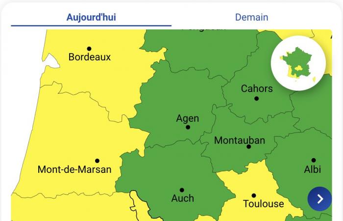 The departments of Hautes-Pyrénées, Pyrénées-Atlantiques and Haute-Garonne are on yellow alert for storms this Thursday, September 19