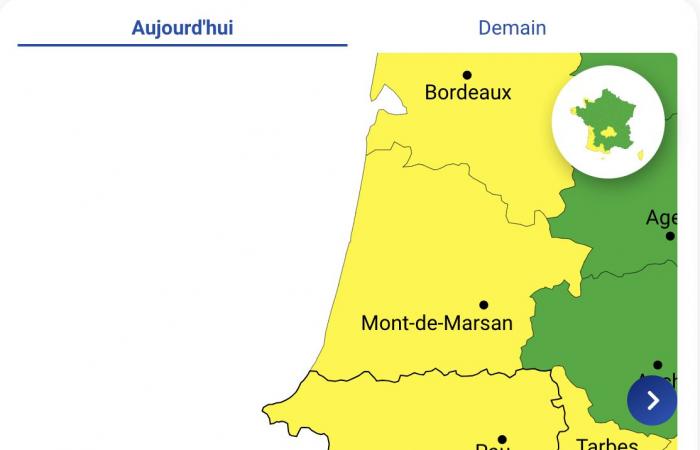 The departments of Hautes-Pyrénées, Pyrénées-Atlantiques and Haute-Garonne are on yellow alert for storms this Thursday, September 19