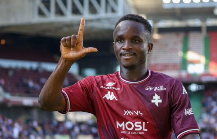 Cheikh Sabaly marque à nouveau, lors du nul de Metz (1-1) contre le Lorient de Formose Mendy, devient le deuxième meilleur buteur derrière Pape Meissa Ba de Grenoble