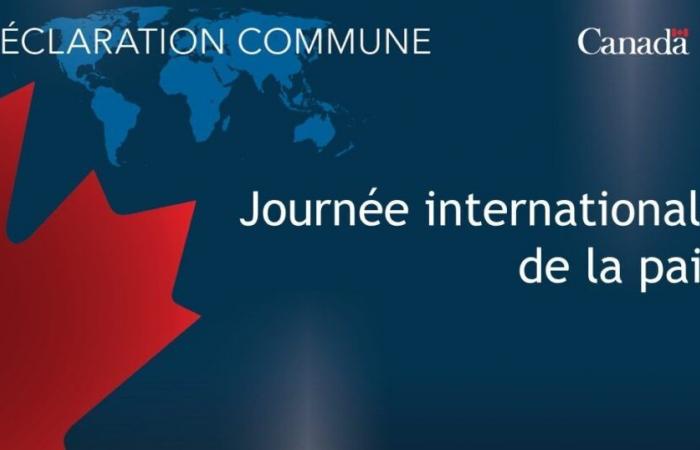 Déclaration à l’occasion de la Journée internationale de la paix