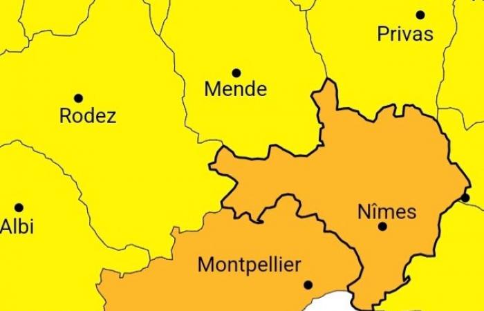 Alerte orange pluie-inondation dans le Gard : de fortes précipitations attendues