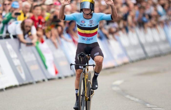 Remco Evenepoel conserve son titre, le Suisse loin du compte