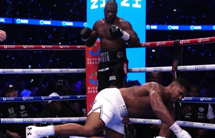 Des images impressionnantes d’Anthony Joshua mis KO par Daniel Dubois