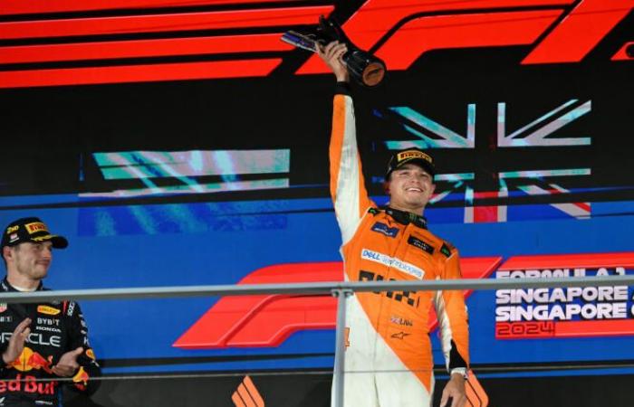 Lando Norris remporte le Grand Prix de Singapour et réduit encore l’écart avec Max Verstappen