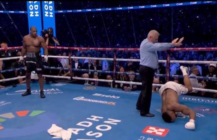 Des images impressionnantes d’Anthony Joshua mis KO par Daniel Dubois