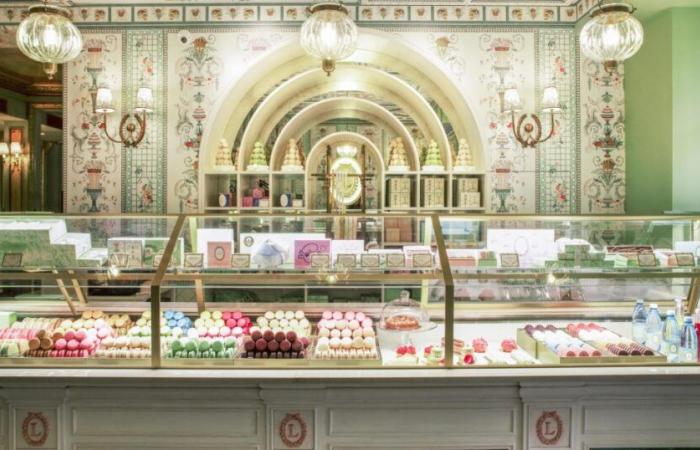 Cordelia de Castellane signe le nouveau décor de la boutique historique Ladurée à Paris