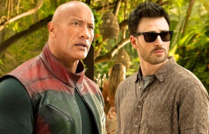 Nouvelle bande-annonce de la comédie avec Dwayne Johnson, Chris Evans et le Père Noël