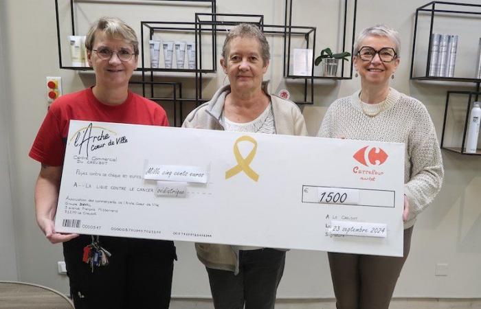 Un chèque de 1 500 € remis à la Ligue contre le cancer