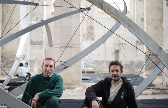 L’espace par les sculptures sonores, dans la chapelle de l’Hôtel-Dieu de Bourges