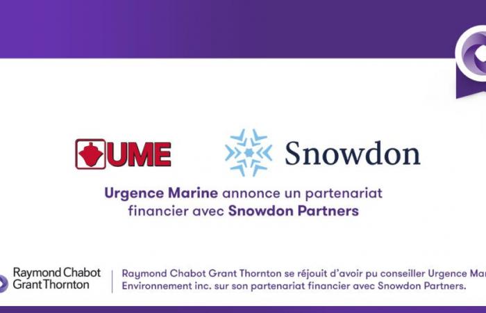 Urgence Marine annonce un partenariat financier avec Snowdon Partners