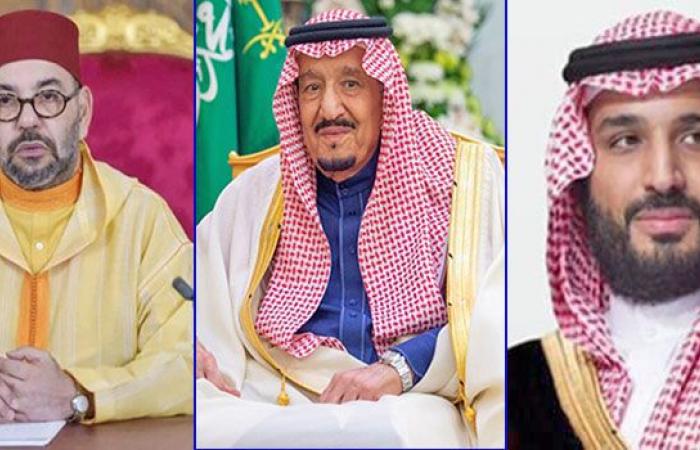 SM le Roi félicite le Serviteur des Deux Lieux Saints de l’Islam et le Prince Héritier d’Arabie Saoudite à l’occasion de la fête nationale de leur pays