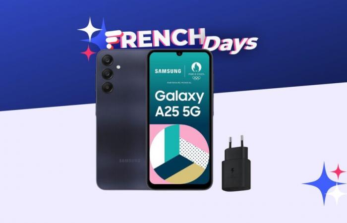 Amazon baisse encore davantage le prix du Samsung Galaxy A25 pour les French Days (-42%)