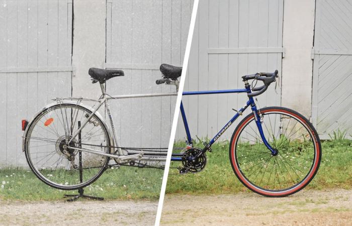 AVANT-APRÈS. Nous transformons un vieux tandem rouillé en vélo de rêve