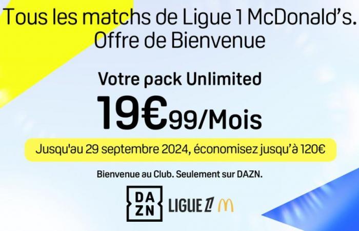 ce bon plan DAZN pour voir le match et la Ligue 1 à moitié prix expirera