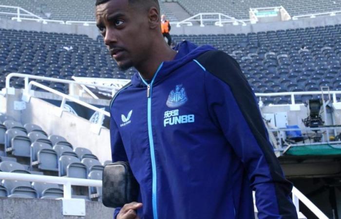 Alexander Isak absent du match de Coupe Carabao de Newcastle avec l’AFC Wimbledon