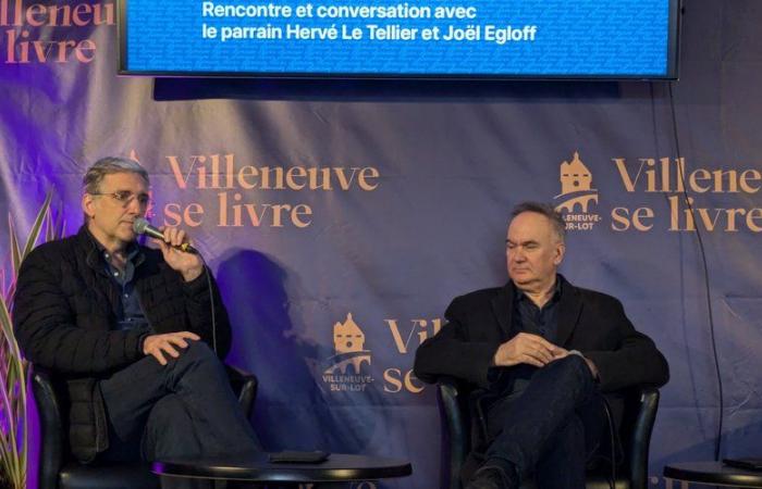 Hervé Le Tellier intervient lors du festival littéraire