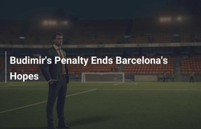 Le penalty de Budimir met fin aux espoirs de Barcelone