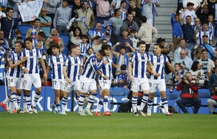 Kubo ouvre la voie et porte le score à 1-0 à Anoeta