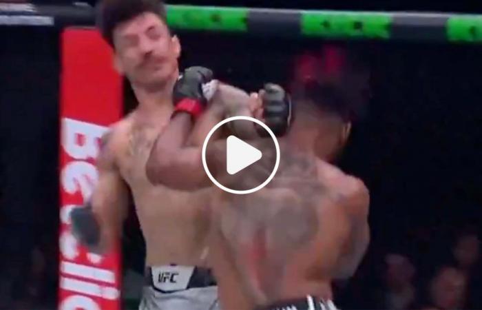 Morgan Charrière slams a huge knockout on Gabriel Miranda