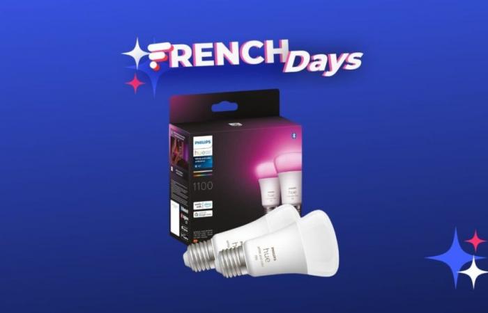 Ces 2 ampoules connectées Philips Hue sont à seulement 60€ pour les French Days, c’est le pack parfait pour compléter une installation domotique