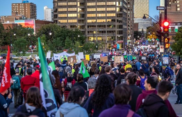 Manifestation climatique | Le « ras-le-bol » du climat dans les rues de Montréal