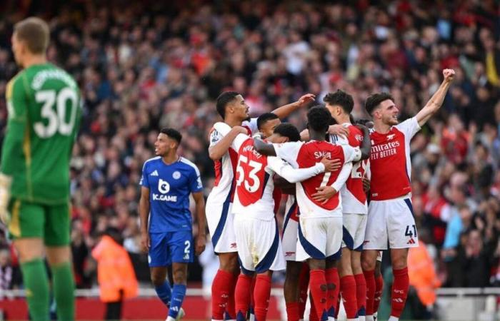 Première Ligue. Arsenal revient à Manchester City après une dure victoire contre Leicester