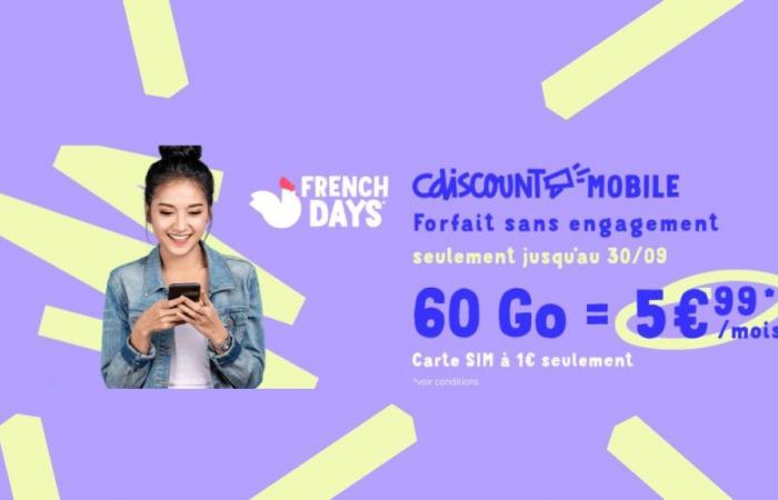 Urgent ! Dernières heures pour bénéficier d’un forfait mobile et d’une carte SIM à prix réduit à 1€ chez Cdiscount !