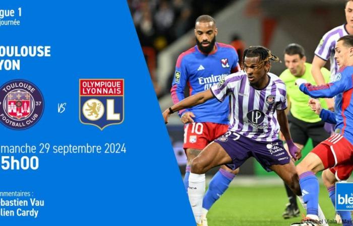 Toulouse reçoit Lyon au Stadium, suivez le match sur France Bleu Occitanie à partir de 14h45