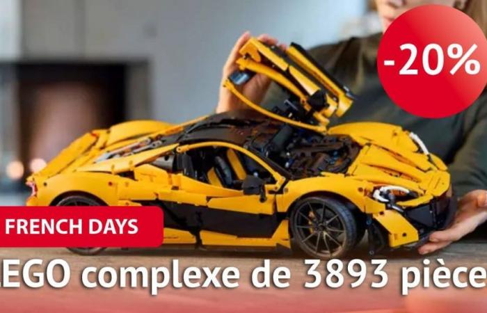 -20% sur le LEGO Technic McLaren P1, un set complexe et ultra réaliste destiné aux collectionneurs et passionnés d’automobile