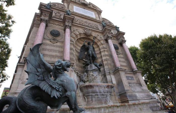 un budget record pour la première banderole publicitaire couvrant la restauration d’une fontaine