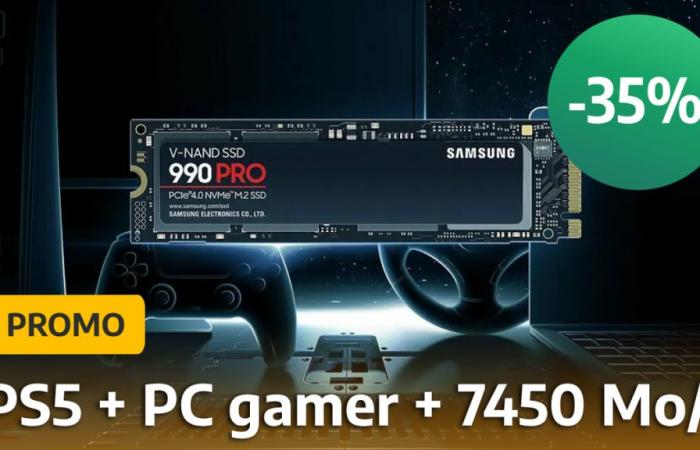 Plus besoin de choisir entre PC gamer et PS5 avec le SSD Samsung 990 Pro qui est à -35% !