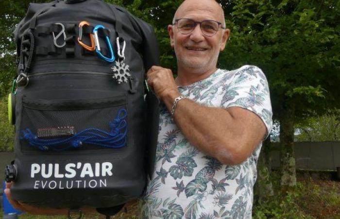 Totalement gonflé, son sac unique au monde !