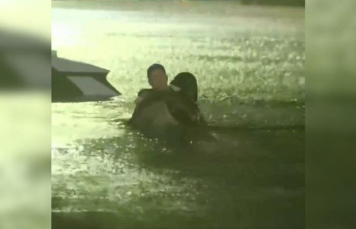 un présentateur météo sauve une victime de l’ouragan Hélène en direct à la télévision