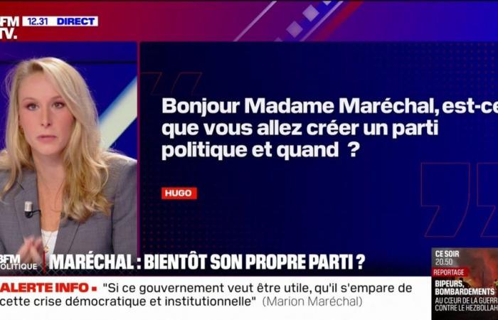 Marion Maréchal prépare une nouvelle offre politique pour rassembler la droite