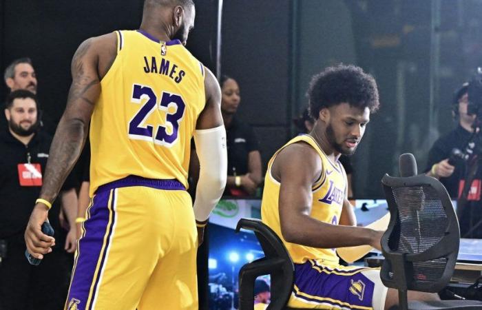 “Une pure joie”, savoure LeBron James, à l’entraînement avec son fils Bronny