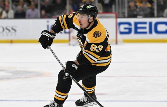 Brad Marchand fera ses débuts contre. Dépliants