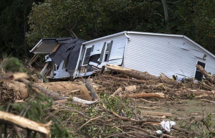 les dégâts impressionnants causés par l’ouragan Hélène