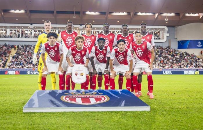 Le groupe de l’AS Monaco pour le déplacement à Zagreb