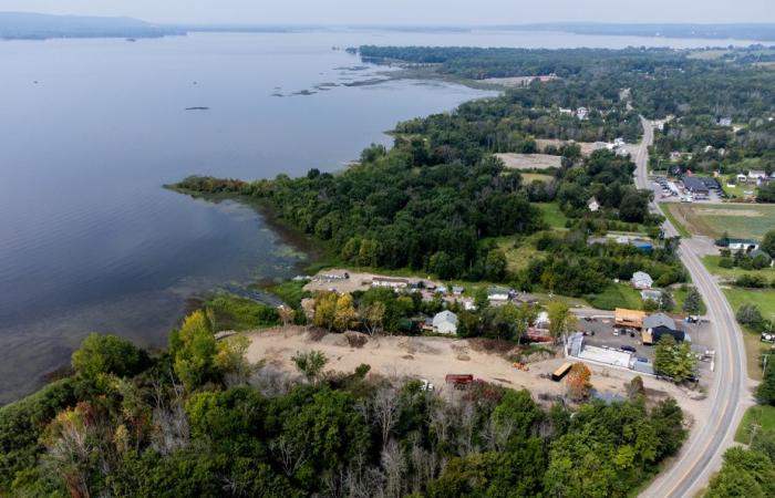 Déversement de sol partiellement contaminé