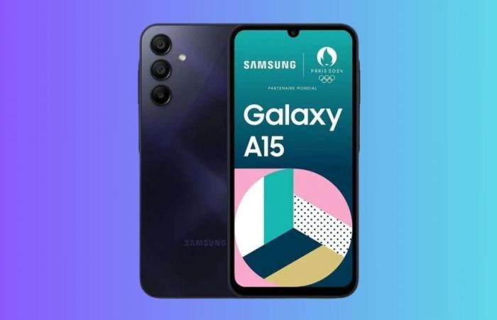 le Samsung Galaxy A15 128 Go bleu nuit est à moins de 150€ !