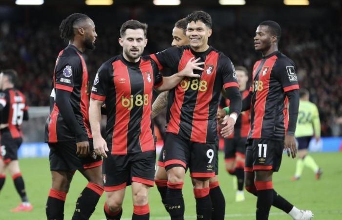 Evanilson marque le premier but de la victoire 3-1 de Bournemouth contre Southampton à Aribo