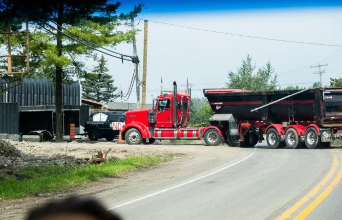 Déversement de sol partiellement contaminé