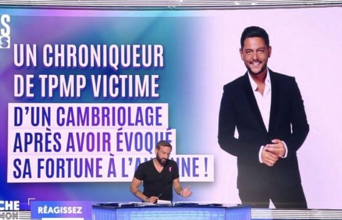 Cyril Hanouna annonce que sa chroniqueuse Sasha Elbaz a été braquée après avoir évoqué sa fortune dans TPMP