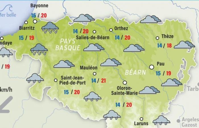 Météo pour ce mercredi 2 octobre à Pau, en Béarn et au Pays Basque : gris et pluie