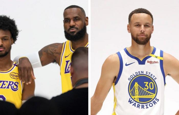 LeBron, Bronny, Steph et plus de photos