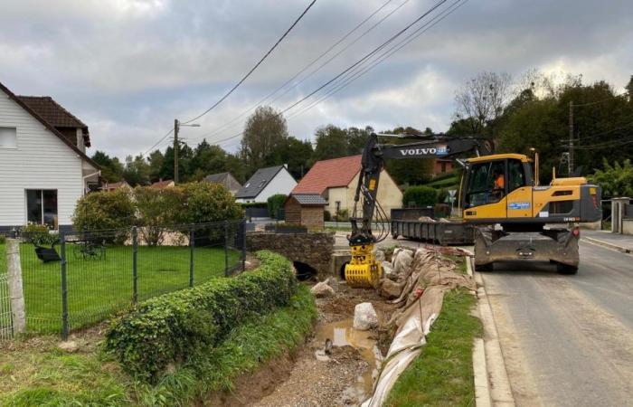 au Bout de Haut à Cormont, des travaux sont en cours mais un pont pose problème