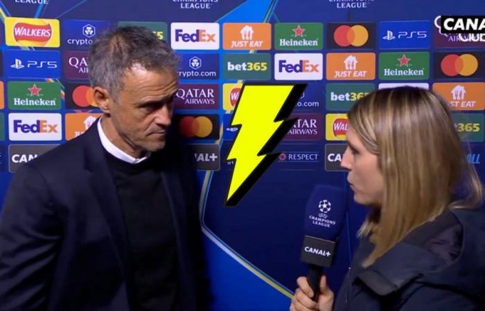 Luis Enrique agacé par un journaliste de Canal+